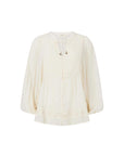 Spell Ines Boho Blouse Light Sand Cream