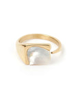 Arms of Eve Cleo Gold and Mother of Pearl Ring