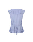 Spell Fleur Frill Sleeveless Blouse Lagoon Purple