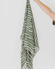 Land Essential Travel Sarong Ocean Waves Olive
