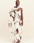 Shona Joy Marpessa Bias Maxi Dress With Scarf Berry White