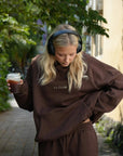 Luna Lane The Club Hoodie Chocolate