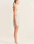 Shona Joy Asteri Mini Dress Silver