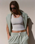 Zulu and Zephyr Fleece Sport Sweat Shirt Eucalyptus