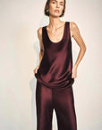 Shona Joy Savanna Scoop Neck Top Plum