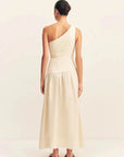 Shona Joy Gigi One Shoulder Maxi Dress Ecru