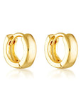 De Sur Staple Hoops Small Gold