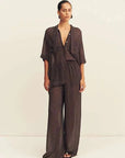 Shona Joy Maddox Drawstring Pant Ristretto Sky