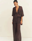 Shona Joy Maddox Drawstring Pant Ristretto Sky