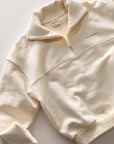 Zulu and Zephyr Sport Sweat Shirt Fleece Cream