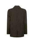 Spell 1998 Striped Blazer Espresso