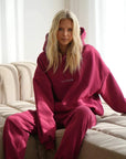 Luna Lane The Club Hoodie Cherry