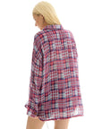 The Tales Red Frayed Check Shirt