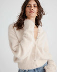 Nomads Frankie Cashmere Crew Neck Cardigan Oatmeal