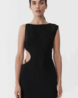 St Agni Arc Cut Out Dress Black