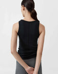 St Agni Organic Cotton Singlet Black