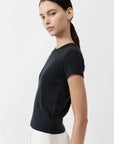St Agni Organic Cotton Baby Tee Black