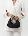 St Agni Woven Bon Bon Bag Black
