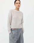 St Agni Wool Cashmere Blend Sweater Mist