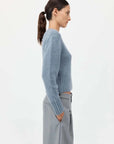 St Agni Wool Cashmere Blend Sweater Soft Blue