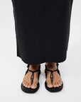 St Agni Woven Rope Sandal Black