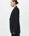 St Agni Wool Double Layer Blazer Black