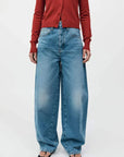 St Agni Mid Rise Balloon Jeans 90s Blue