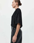 St Agni Feathered Silk Tee