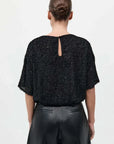 St Agni Feathered Silk Tee
