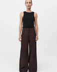 St Agni Organic Cotton Bateau Tank Jet Black