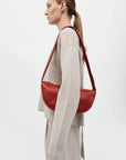 St Agni Soft Crescent Bag Rosso