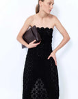 St Agni Doily Column Dress Black