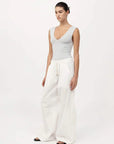 St Agni Relaxed Drawstring Pants White