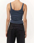 St Agni Organic Cotton Slim Scoop Tank Storm