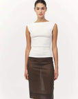 St Agni Organic Cotton Ballerina Top White
