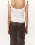 St Agni Organic Cotton Ballerina Top White