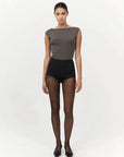 St Agni Organic Cotton Ballerina Top Khaki