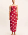 Posse Romeo Strapless Dress Polka Dot
