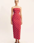 Posse Romeo Strapless Dress Polka Dot