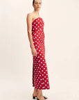 Posse Romeo Strapless Dress Polka Dot