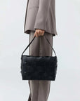 St Agni Woven Envelope Mini Tote Black