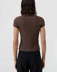 St Agni Organic Cotton Baby Tee Fudge