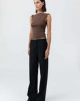 St Agni Organic Cotton Ballerina Top Fudge