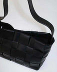 St Agni Woven Mini Tote Black
