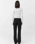 St Agni Organic Cotton Layered Long Sleeve Top White