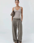 St Agni Baby Wool Scoop Cami Soft Ash