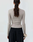 St Agni Baby Wool Long Sleeve Top Soft Ash