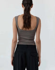 St Agni Organic Cotton Ballerina Top Clay