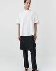St Agni Cotton Jersey Split Back Tee