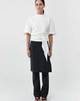 St Agni Cotton Jersey Split Back Tee